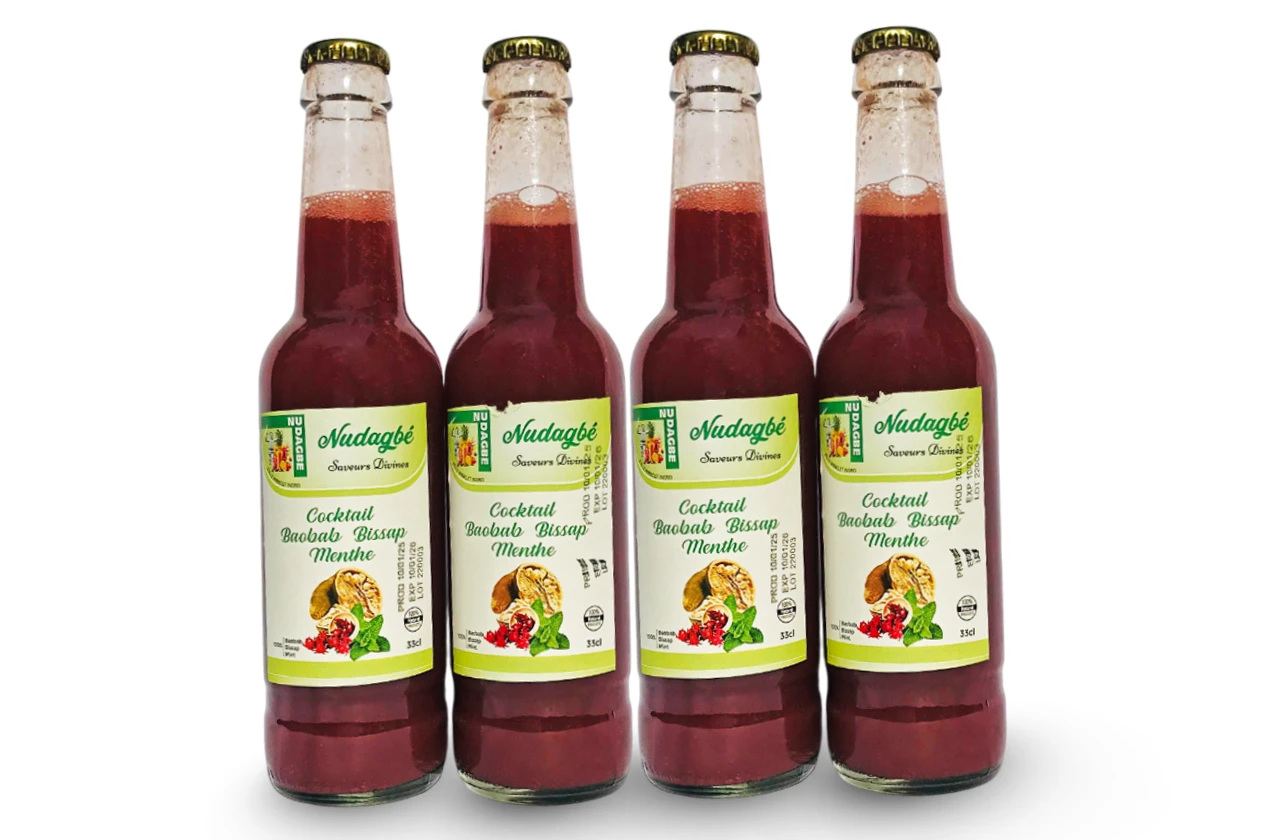 COCKTAIL BISSAP BAOBAB MENTHE EN PACK DE 6 - 33 cl