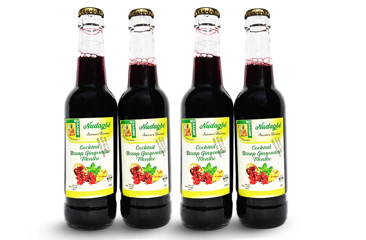 COCKTAIL BISSAP GINGEMBRE MENTHE EN PACK DE 6 - 33 cl