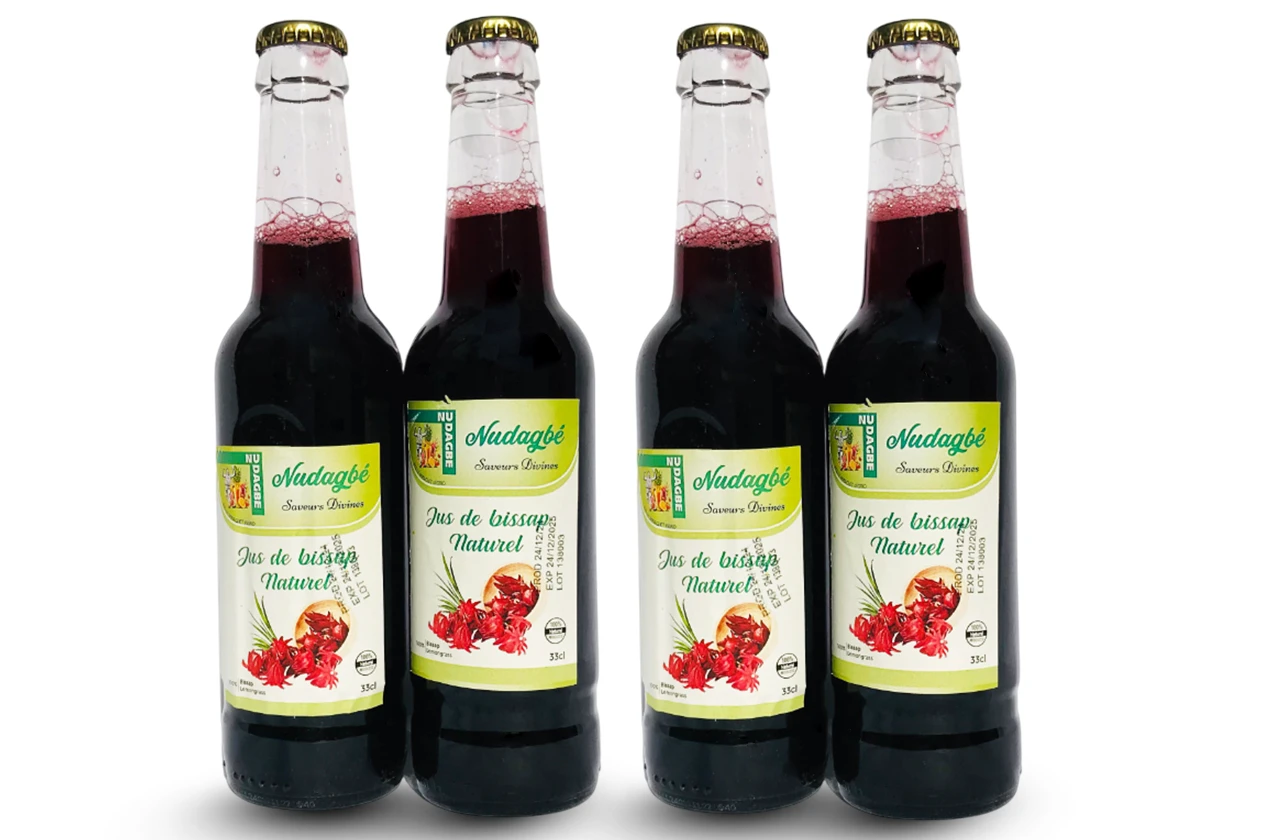 JUS DE BISSAP NATUREL EN PACK DE 6 - 33 cl